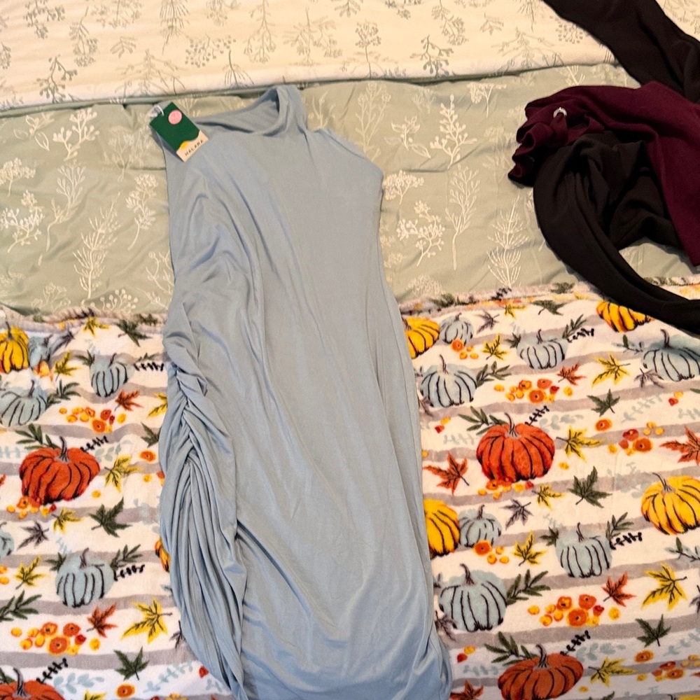 HALARA Soft Blue Dress